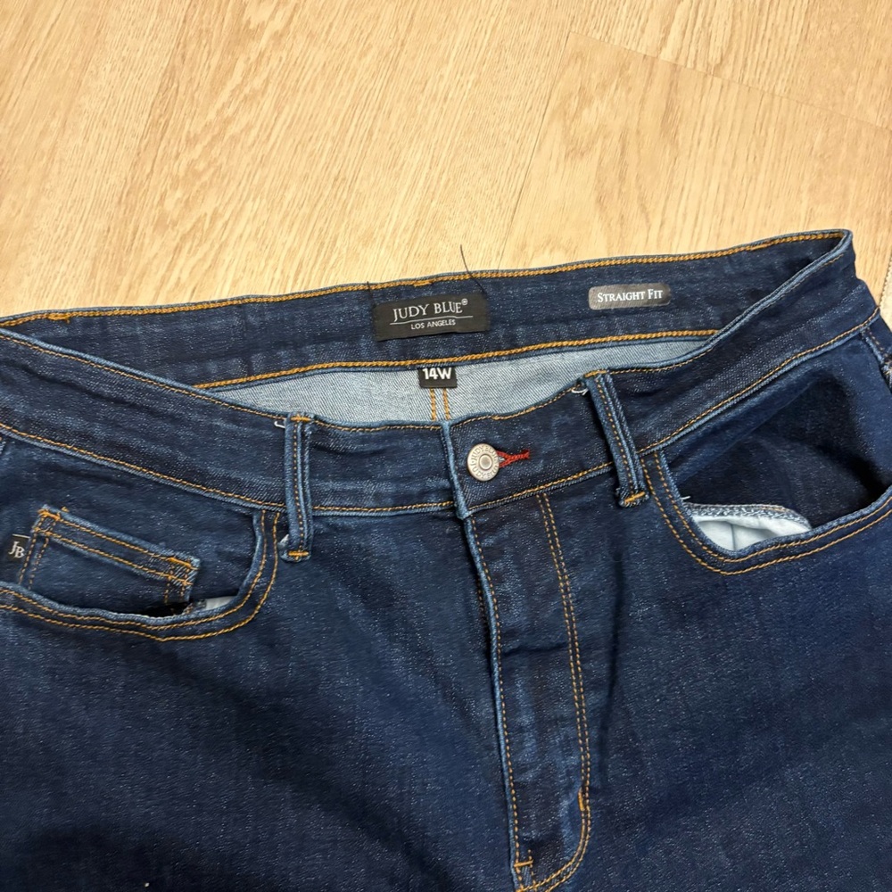 Judy Blue Midnight Straight Leg Jeans - Picture 2 of 5